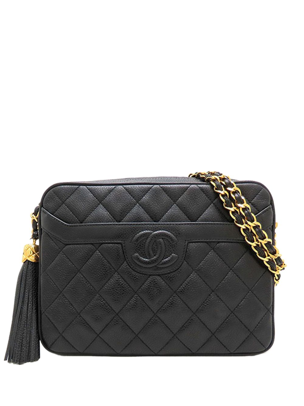 1991-1994 CC Quilted Caviar Tassel Camera Bag crossbody bag