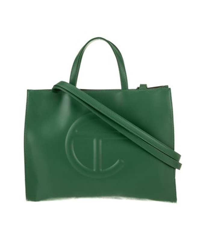 Telfar Vegan Leather Leaf Shopping Bag Large