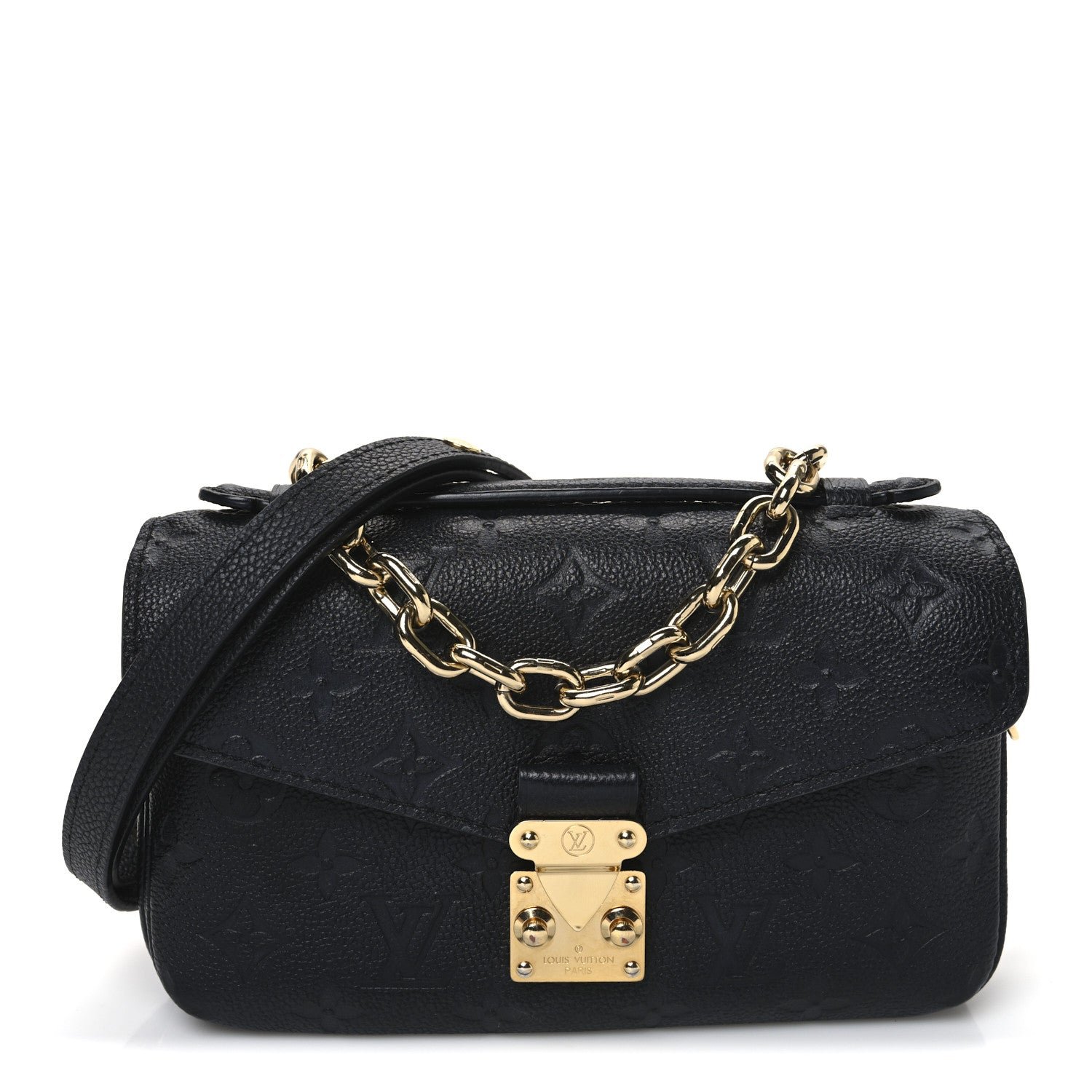 Louis Vuitton Empreinte Pochette Metis East West Black