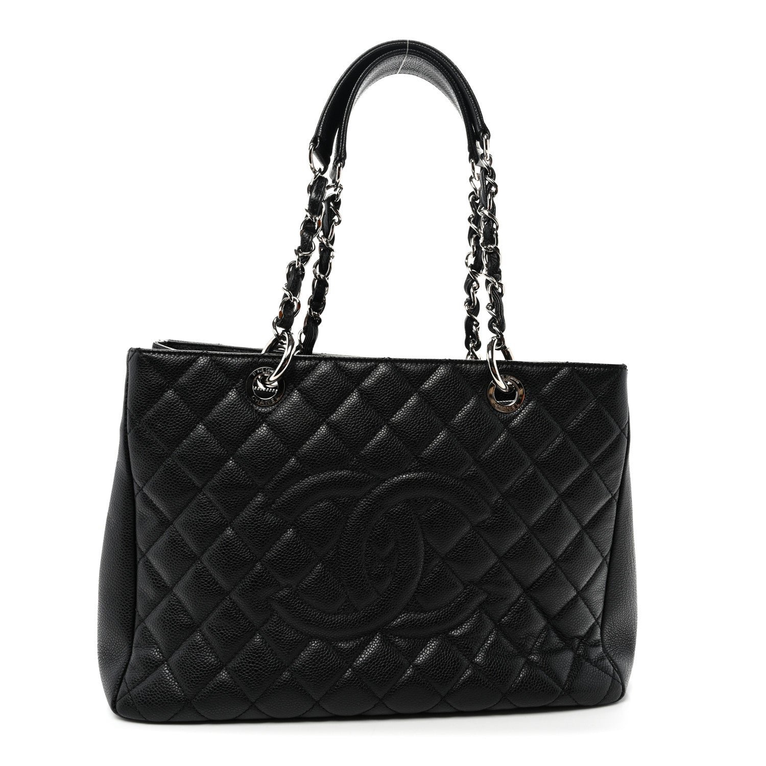 Chanel Caviar Quilted Grand Shopping Tote GST Black