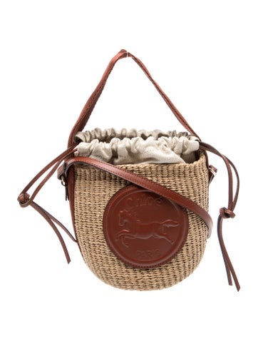 Raffia Bucket Bag
