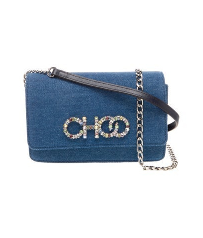 Jimmy Choo Choo Denim Crossbody Bag W Tags