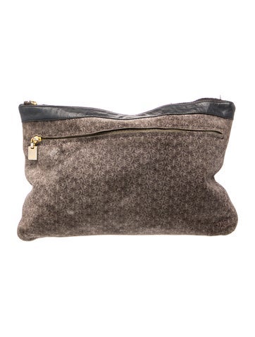 Suede Clutch