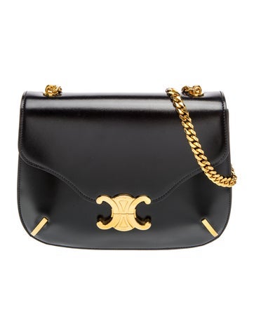 Leather Triomphe Chain Besace