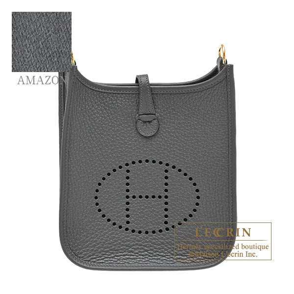 Hermes Evelyne Amazon bag TPM Vert mangrove Clemence leather Gold hardware Bandouliere 111cm