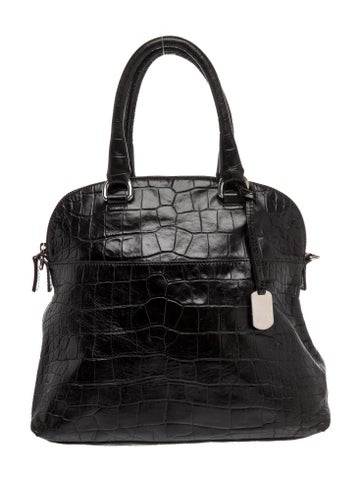 Leather Top Handle Bag