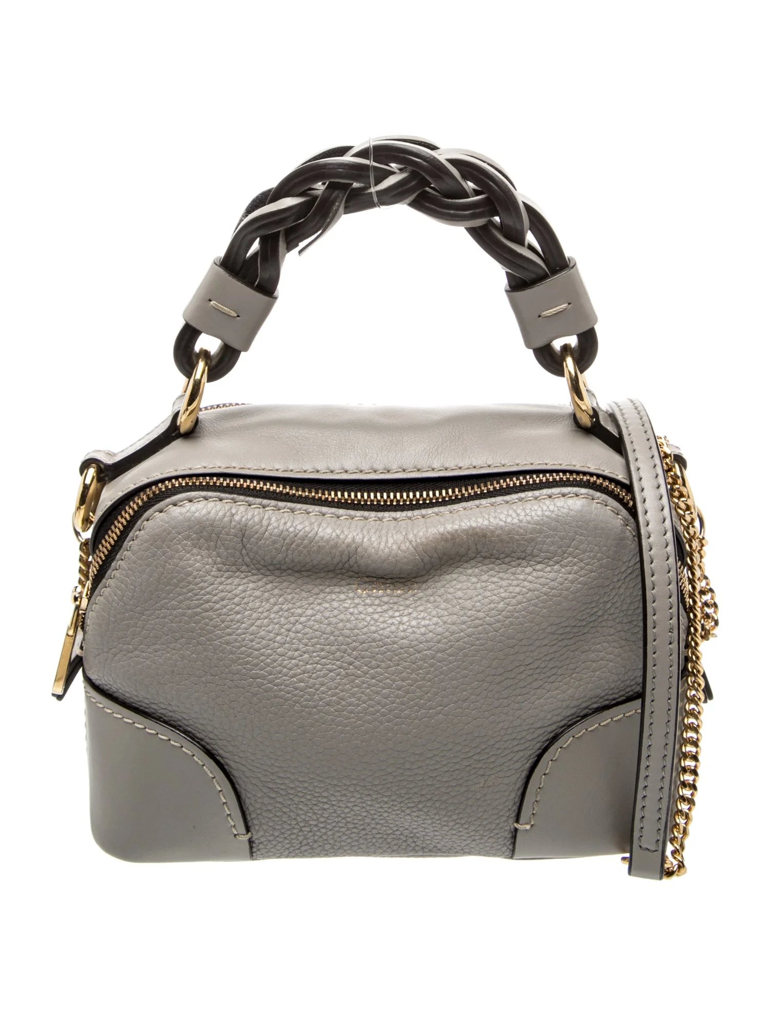 Leather Top Handle Bag