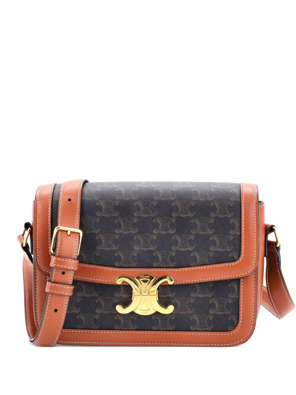 Triomphe Triomphe Coated Canvas Medium shoulder bag