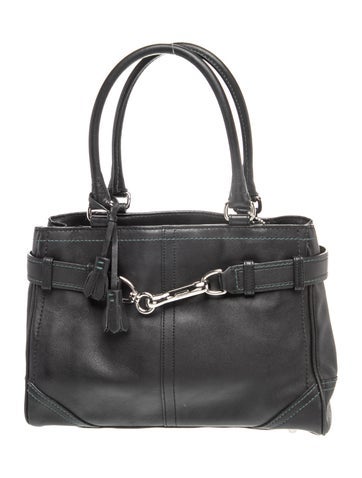Coach Leather Top Handle Bag