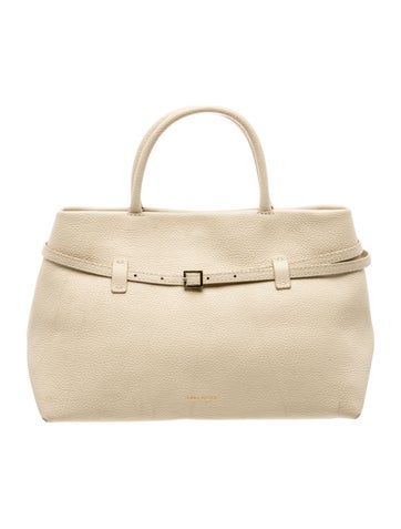 Manu Atelier Leather Top Handle Bag