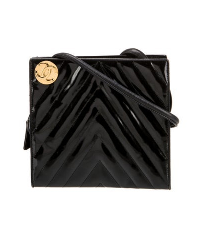 Chanel Patent Chevron Crossbody