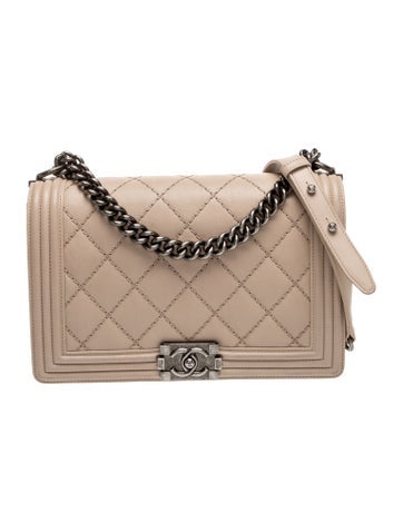 Large Double Stitch Boy Bag
