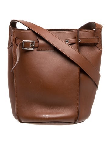 Leather Big Bucket w/Strap