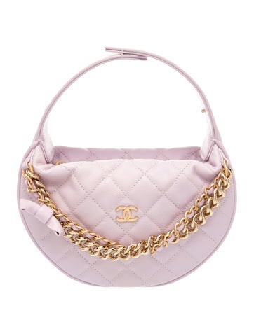 2024 Quilted Caviar Bow Pouch Hobo