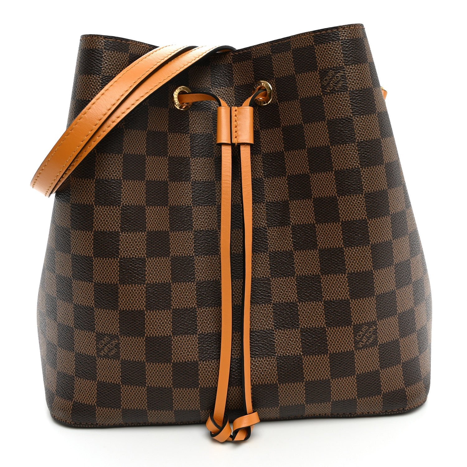 Louis Vuitton Damier Ebene Neonoe MM Safran