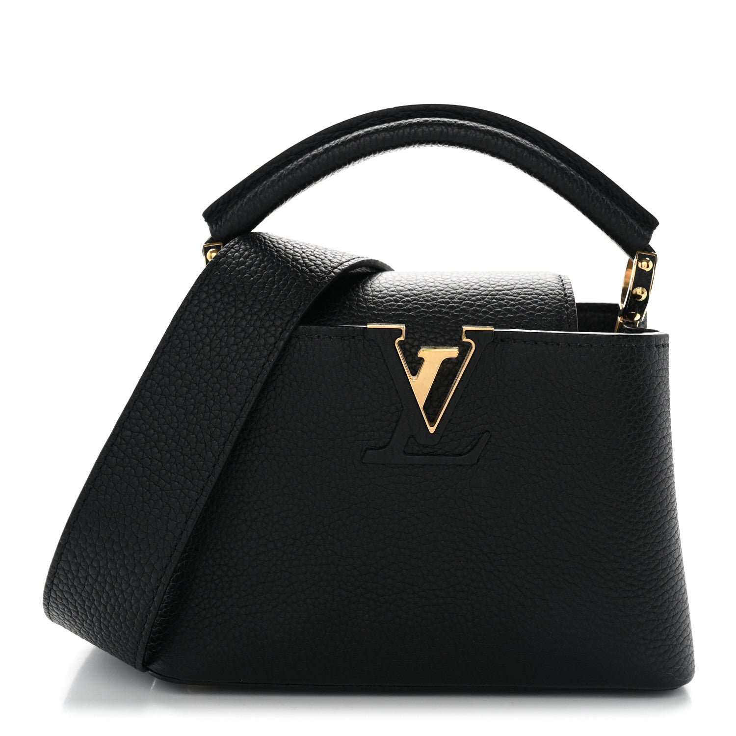 Louis Vuitton Taurillon Mini Capucines Black