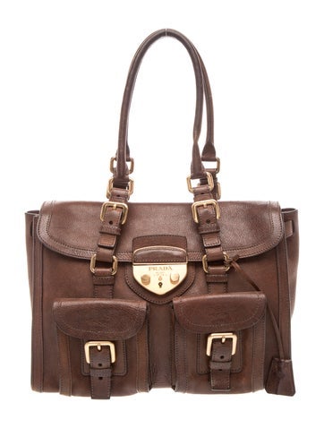 Prada Vitello Leather Shoulder Bag