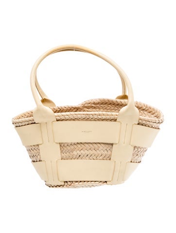 Raffia Top Handle Bag