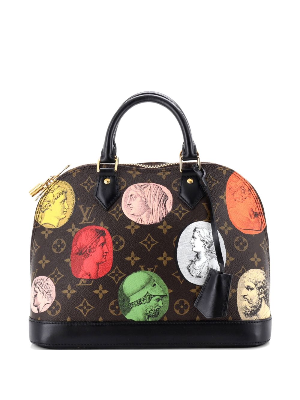 Louis Vuitton Alma Handbag Limited Edition Fornasetti Cameo Monogram Canvas PM satchel