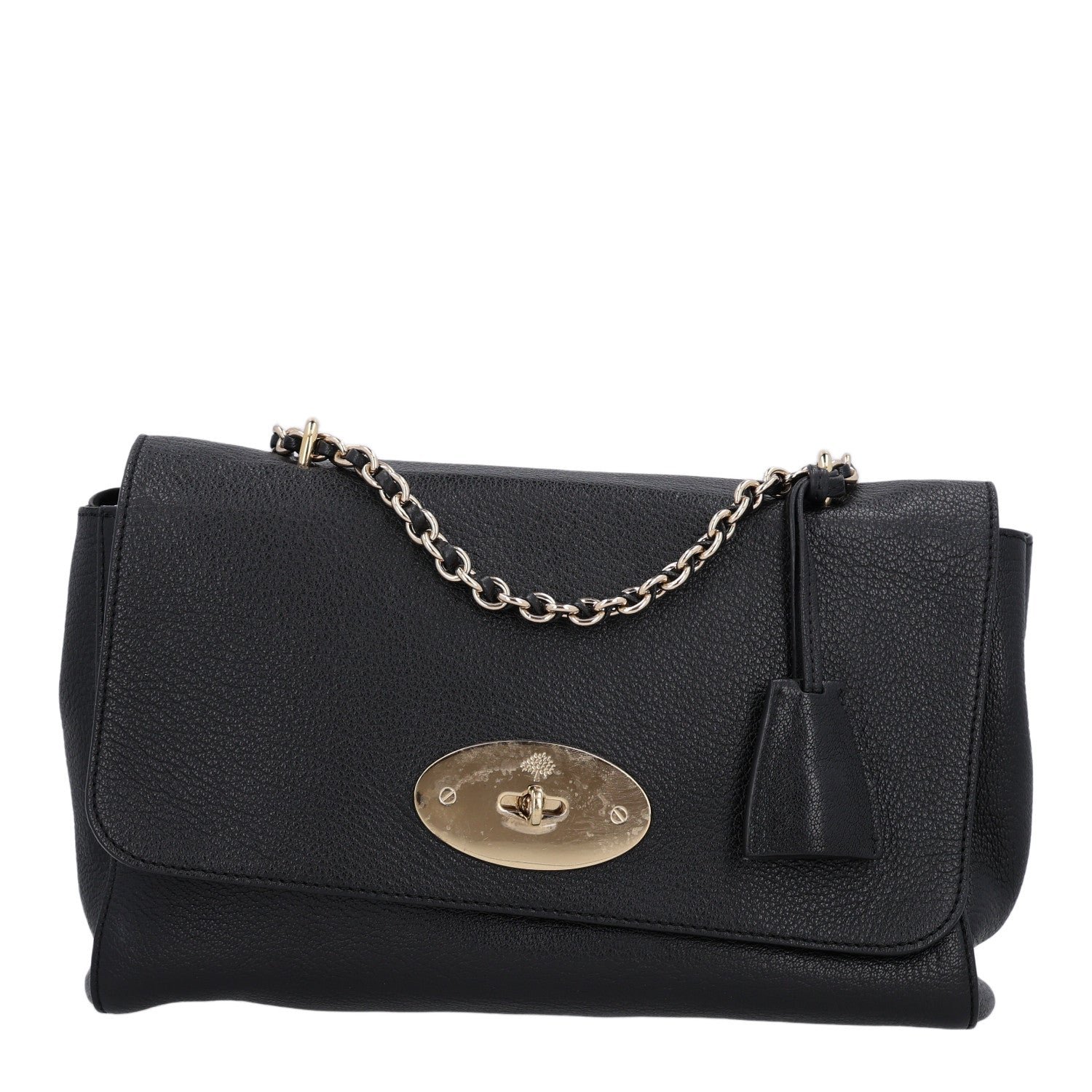 Mulberry Glossy Goatskin Medium Lily Black