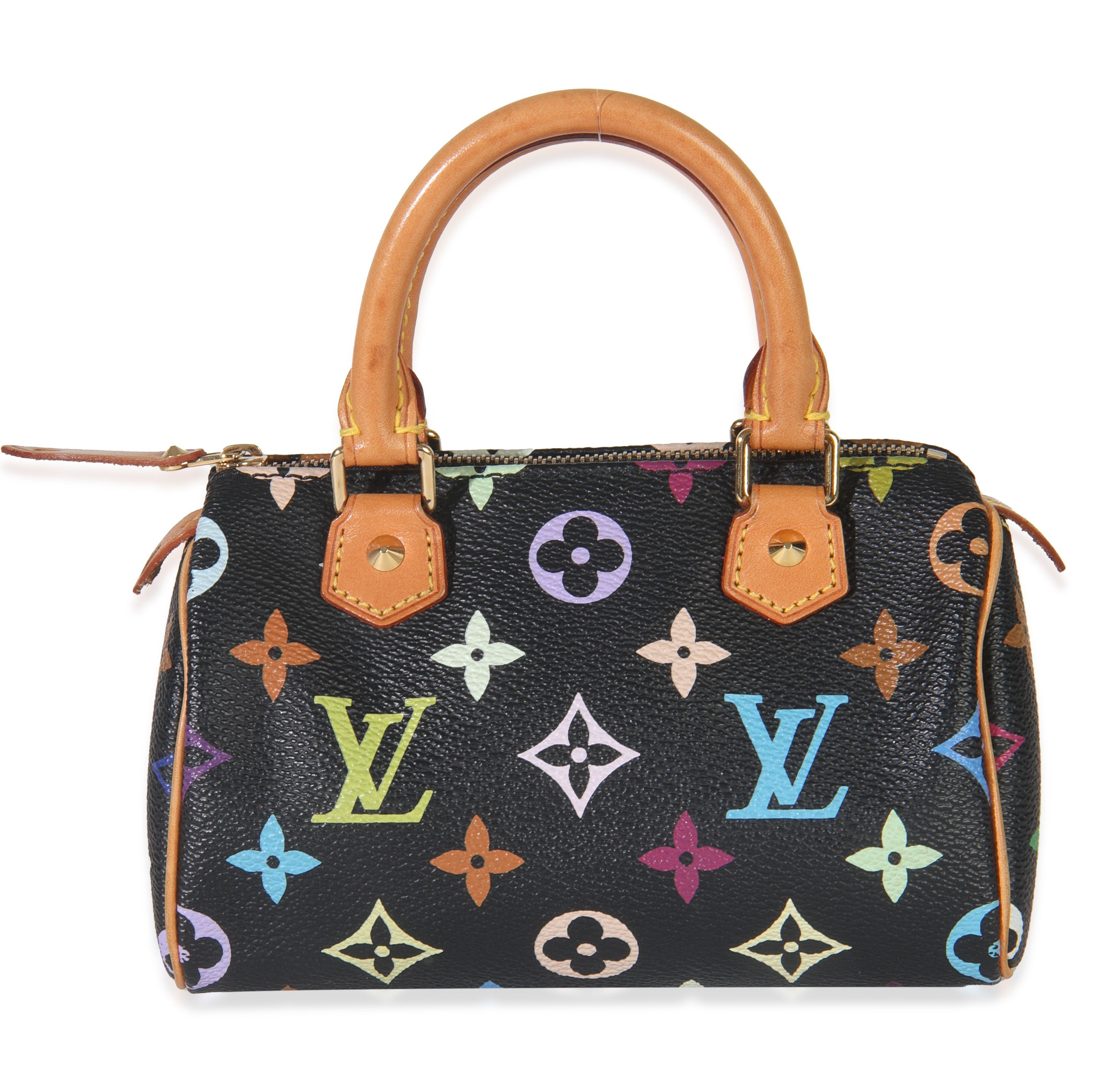 Louis Vuitton Black Monogram Multicolor Mini Speedy