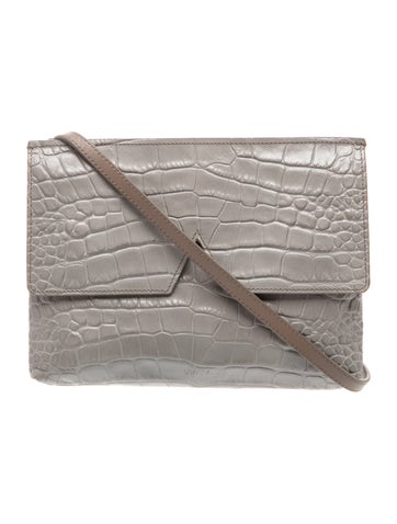 Embossed Leather Shoulder Bag