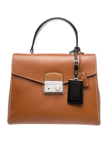 Vitello Leather Top Handle Bag