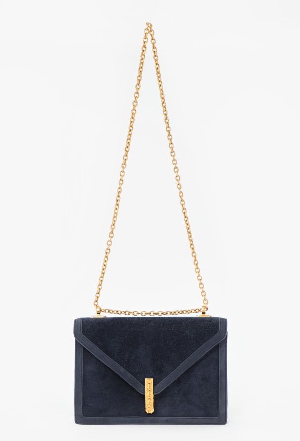 Hermes Rare '70s Bleu Marine Veau Doblis Alcazar Bag