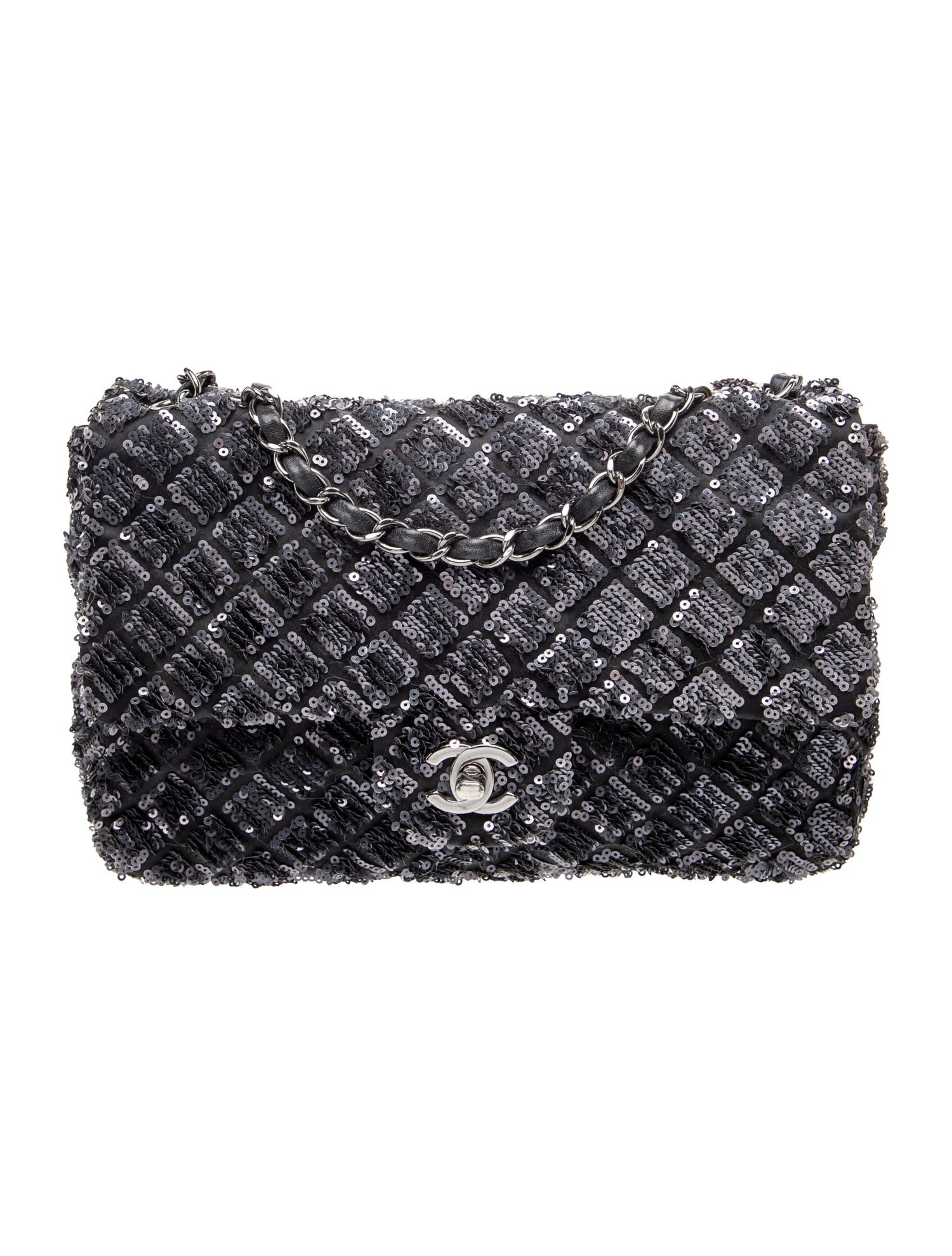 Medium Sequin Flap Bag