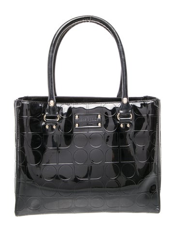 Patent Leather Top Handle Bag