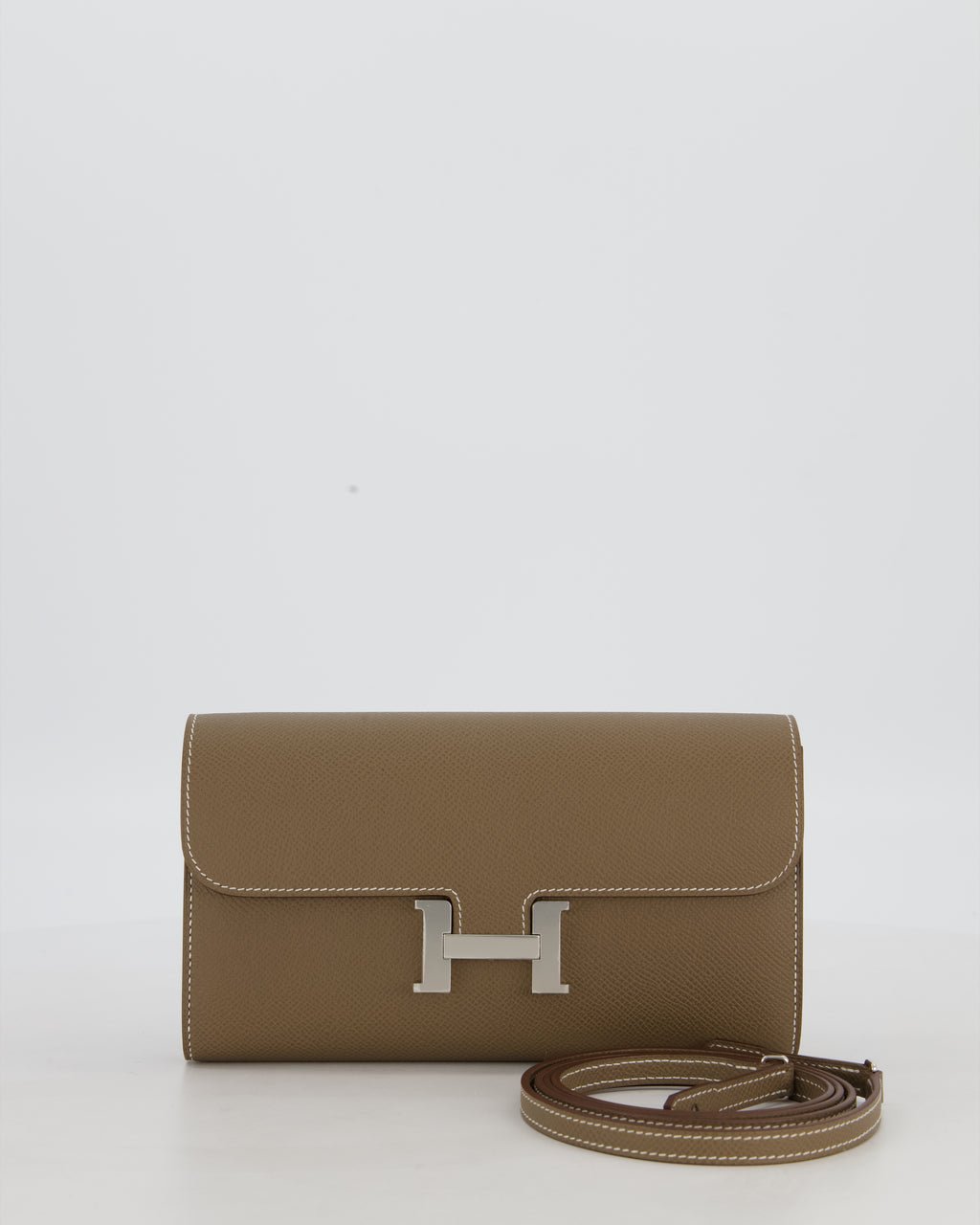 Hermes Hermès Constance To Go Bag in Etoupe Epsom Leather with Palladium Hardware