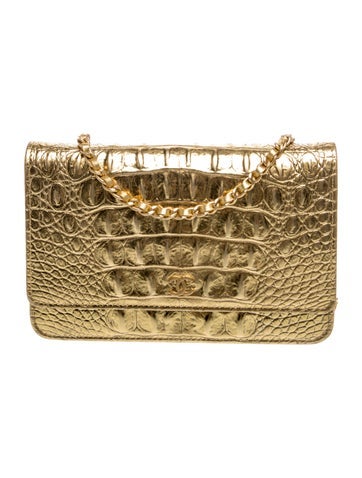 Paris-New York Coco Croc Wallet On Chain