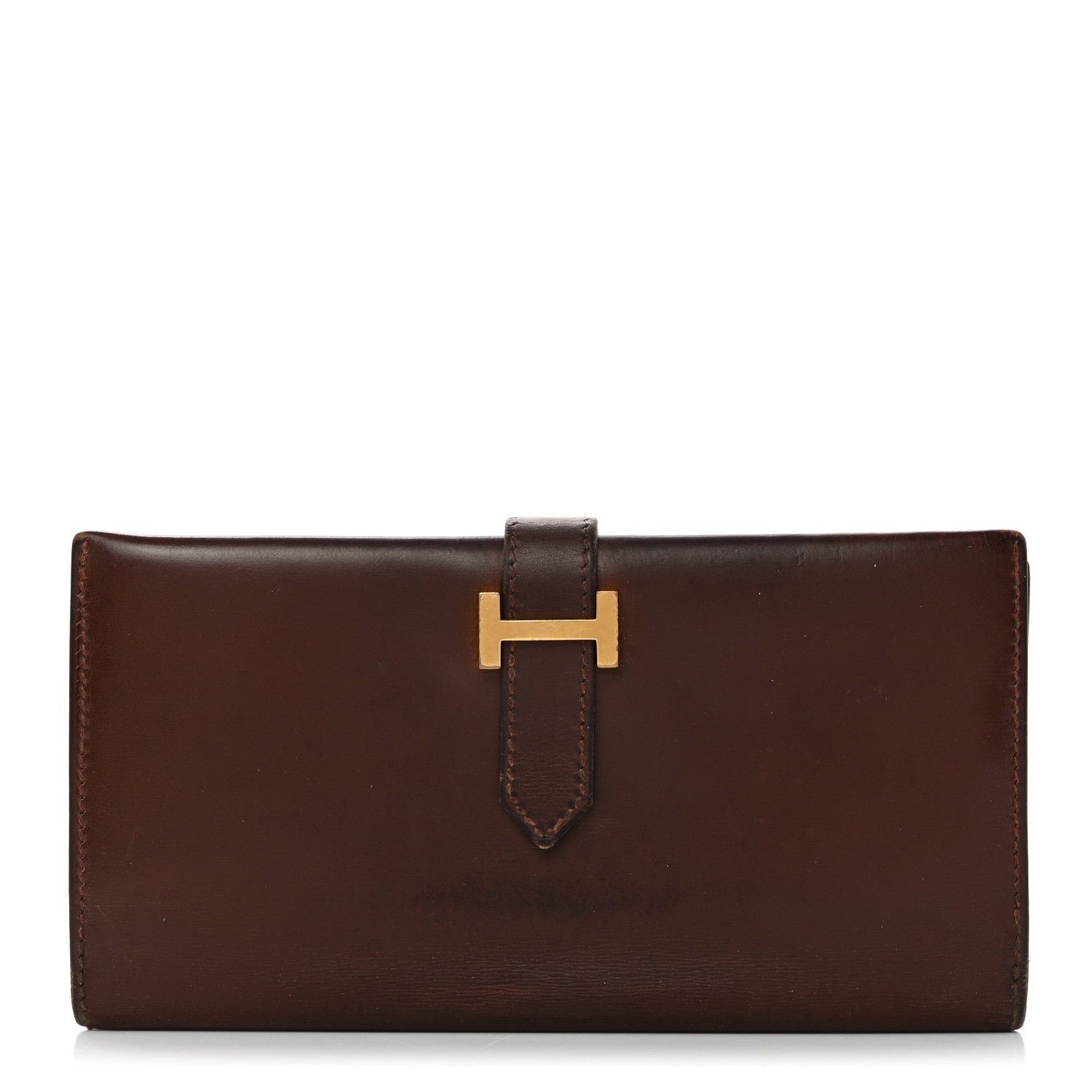 Hermes Box Bearn Gusset Wallet Havane