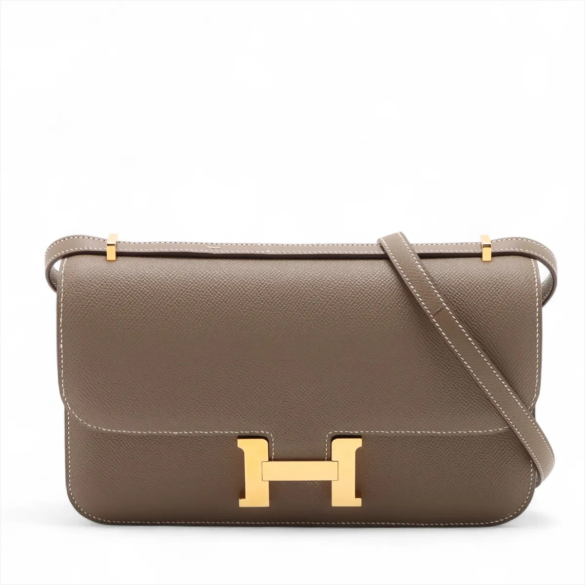 Hermès Constance Elan Veau Epsom Etoupe Gold Metal Fittings