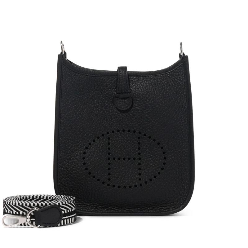 Hermes Black Clemence Mini Evelyne II TPM 16 Palladium Hardware, 2025