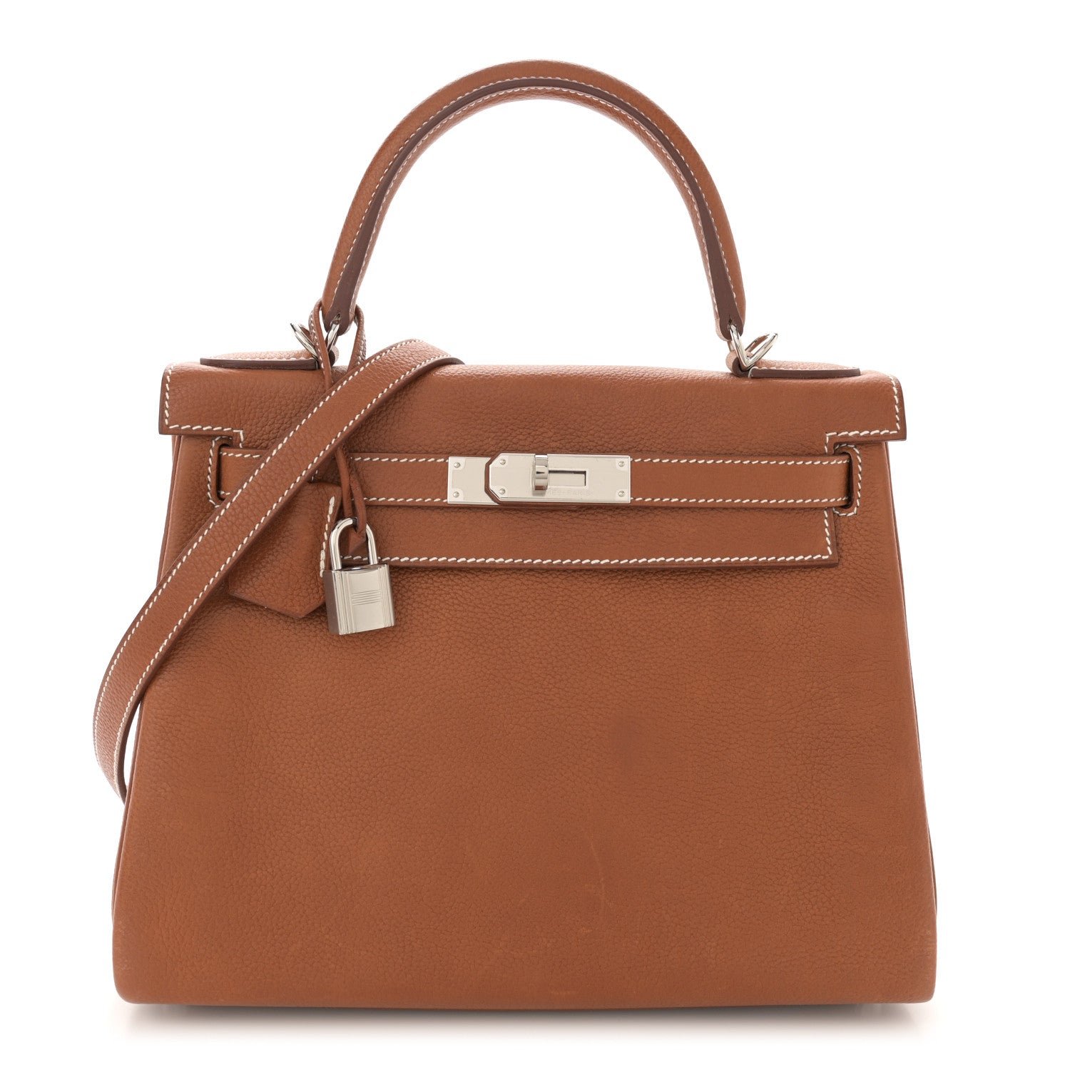 Hermes Hermes Barenia Faubourg Kelly Retourne 28 Fauve
