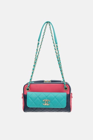 2019 Tri Colour Leather In & Out Camera Bag