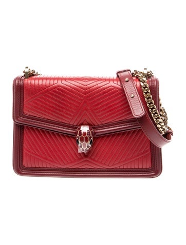 Bvlgari Leather Serpenti Diamond Blast