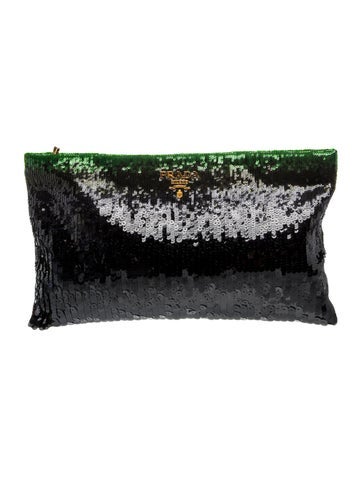 Sequins Paillette Ombre Pouch Clutch