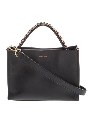 Anine Bing Leather Top Handle Bag