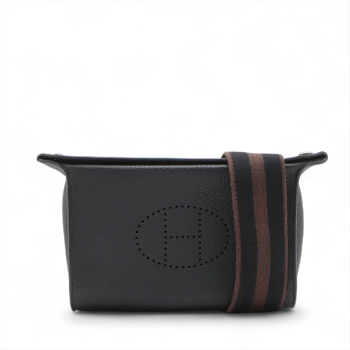 Hermès Vide Poches Togo Black Silver Metal Fittings