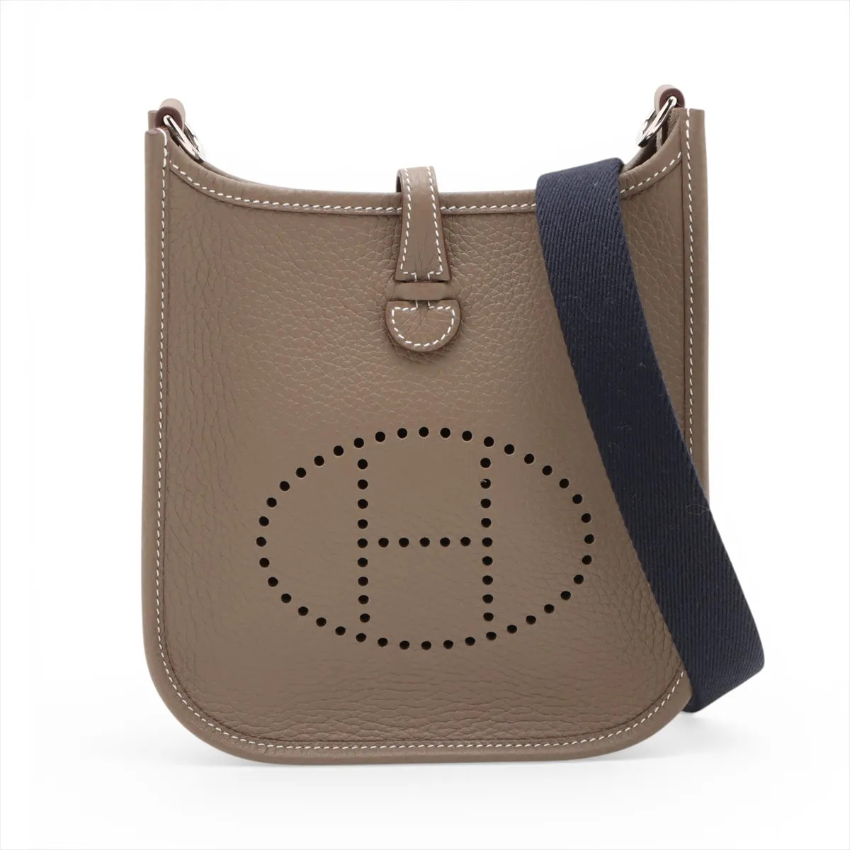 Hermès evelyn 16 TPM Amazon Taurillon Clemence Etoupe Silver Metal Fittings