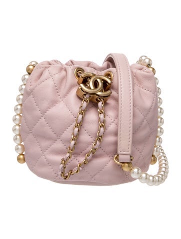 Mini About Pearls Bucket Bag