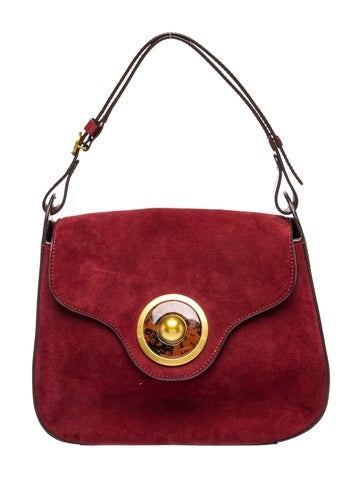 Suede Top Handle Bag