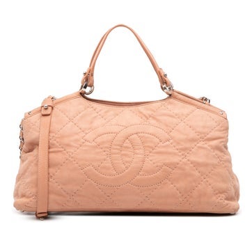 Calfskin Iridescent Sea Hit Tote Small