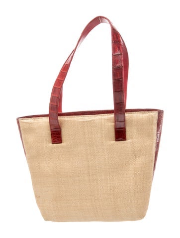 Straw Top Handle Bag