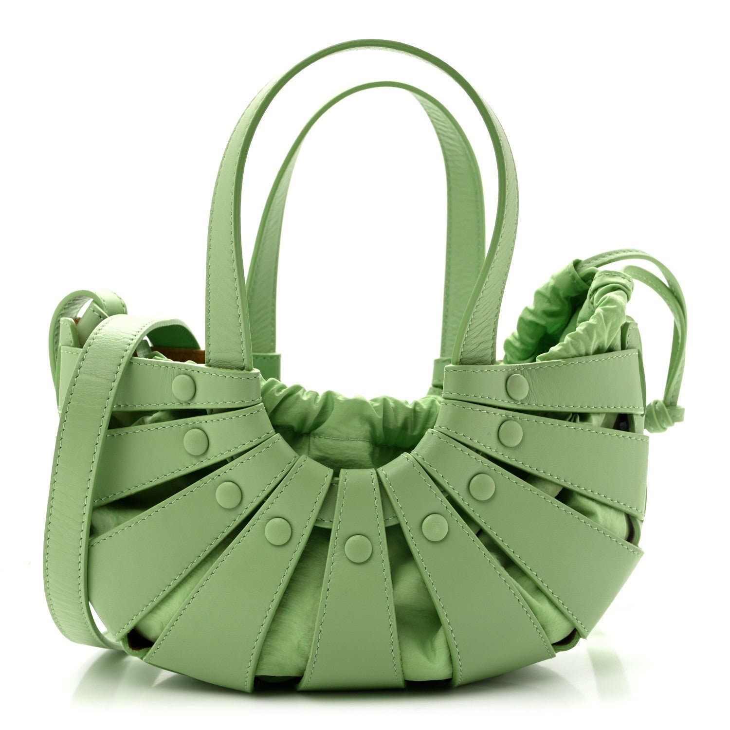 Bottega Veneta French Calfskin Small Shell Pistachio