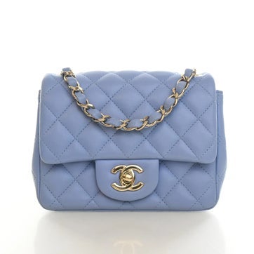 Lambskin Square Classic Flap Mini