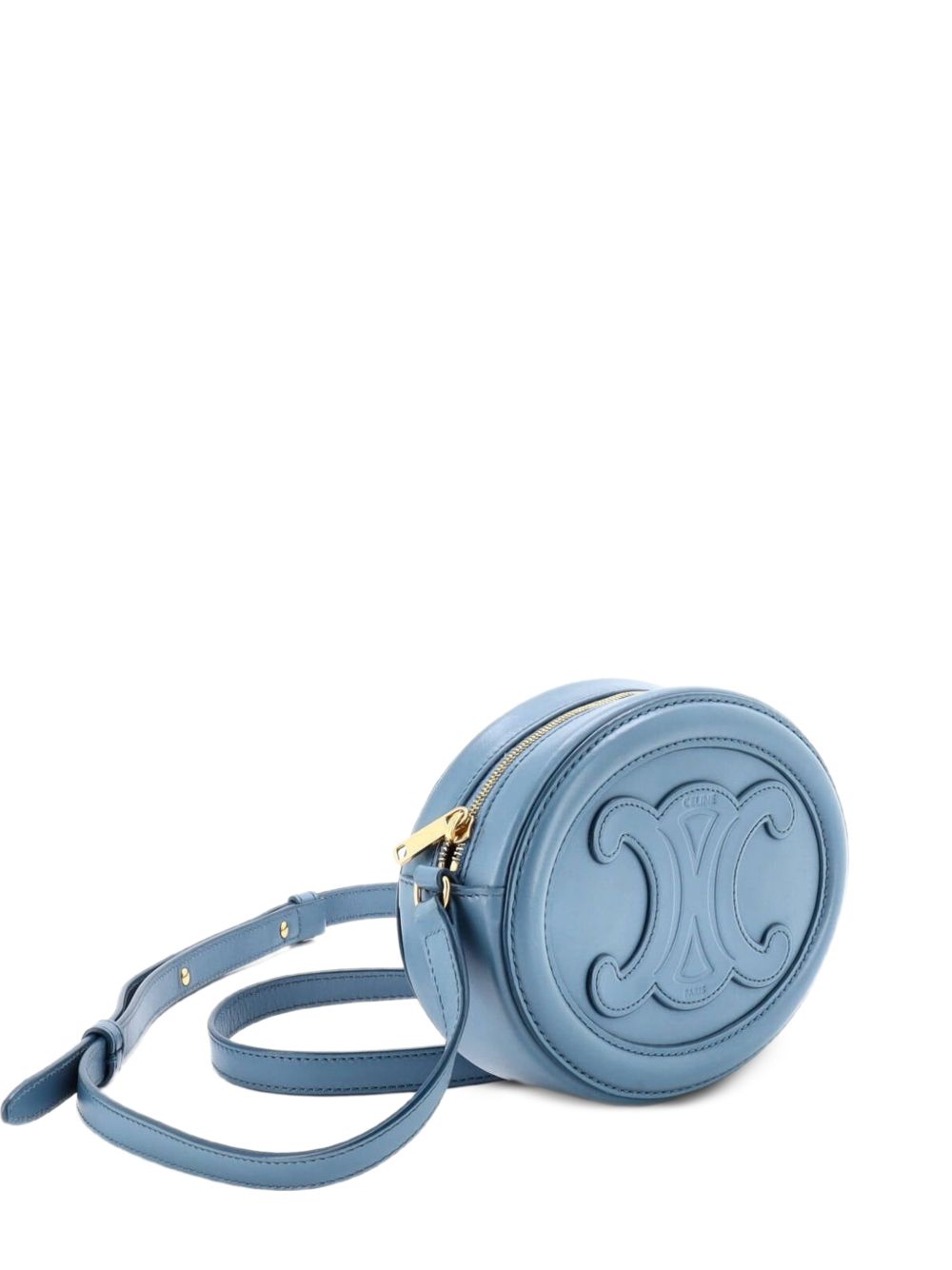 Triomphe Oval Leather Mini crossbody bag