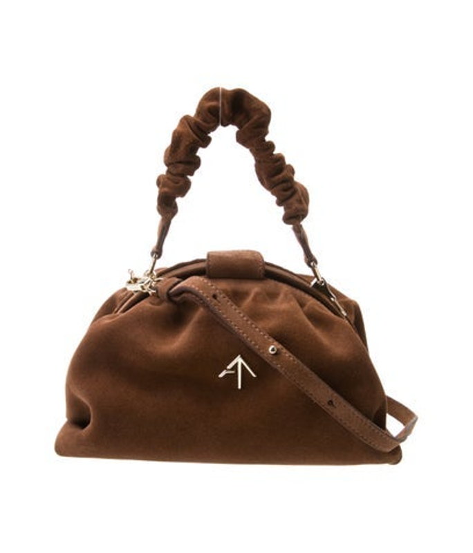Manu Atelier Atelier Suede Top Handle Bag
